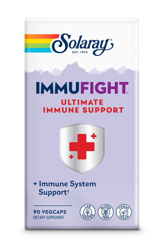 Solaray Immufight Ultimate Immune Support | Healthy Response Formula w/ Vitamin C & D, Zinc, Herbs | 10 Serv, 90 VegCaps