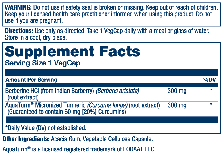 Solaray Berberine & Curcumin