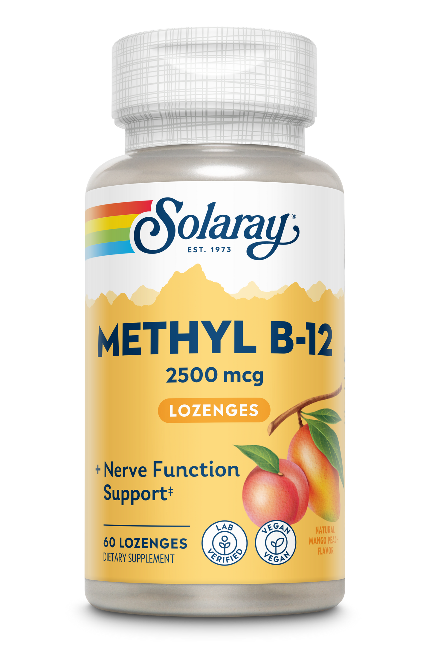 Solaray B 12 Methyl Lozenge Supplement, 2500mcg | 60 Count