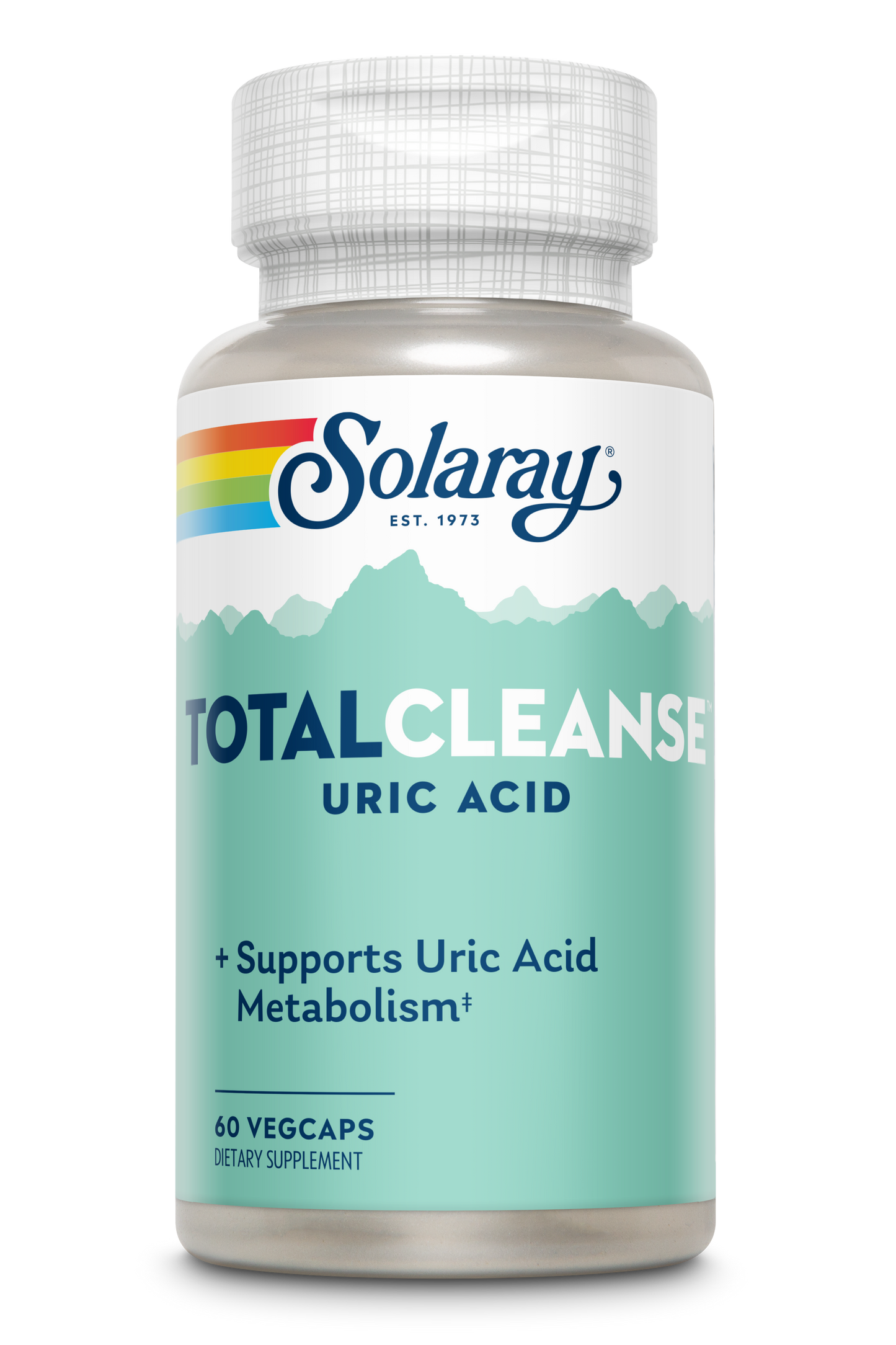 Solaray Total Cleanse Uric Acid , Tart Cherry, Bromelain, Quercetin and More , Joint Comfort Support , Vegan , 60 Caps