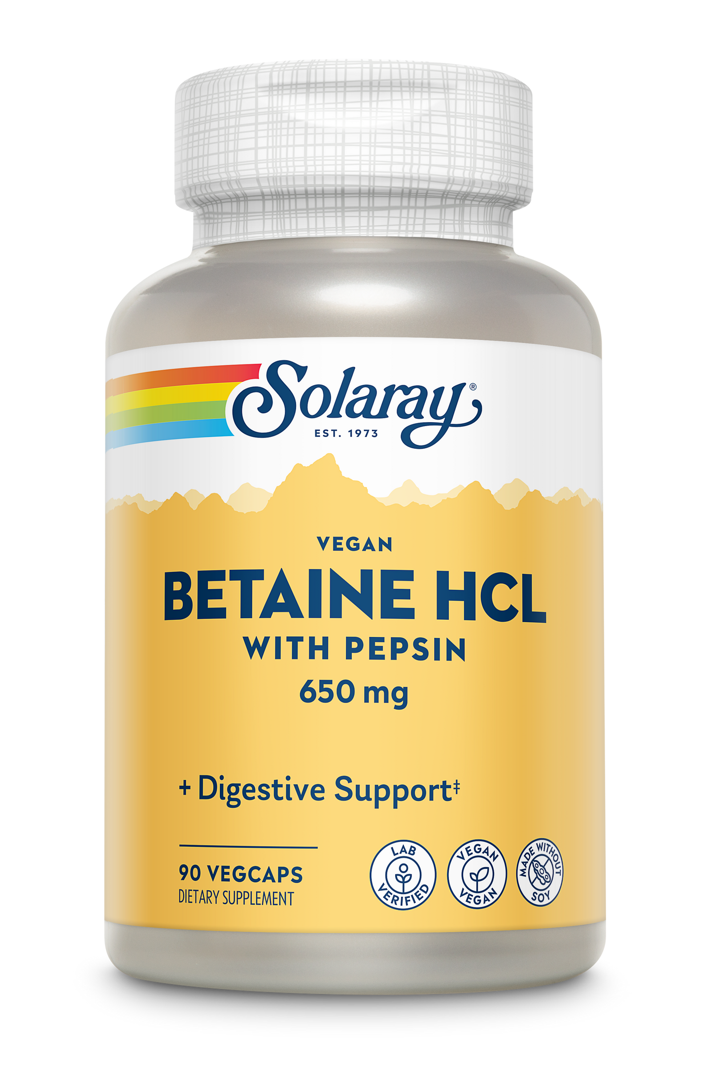 Solaray Vegan Betaine HCL with Pepsin