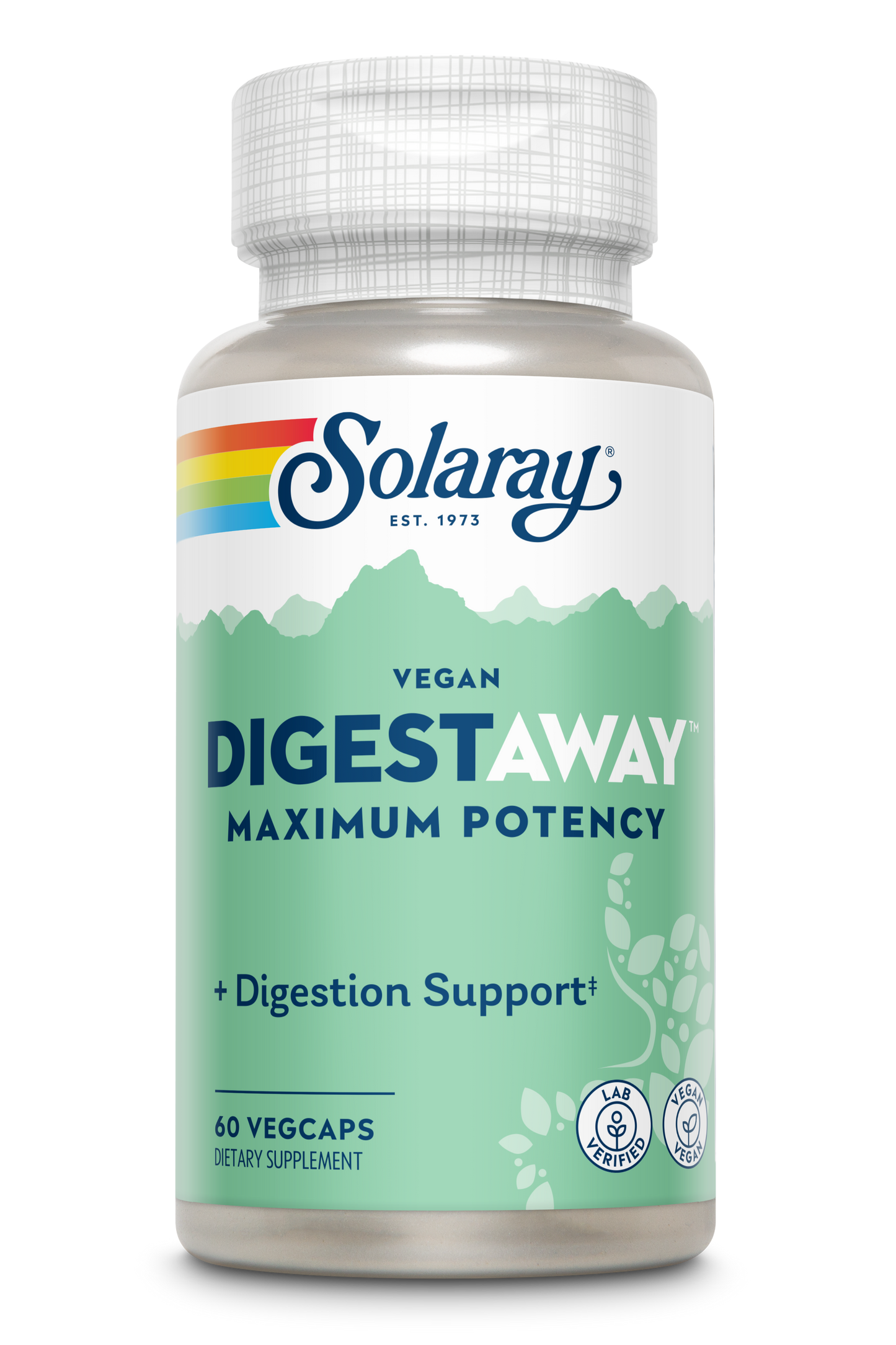 Solaray Super Digestaway Plant Enzymes, Veg Cap (Btl-Plastic) | 60ct