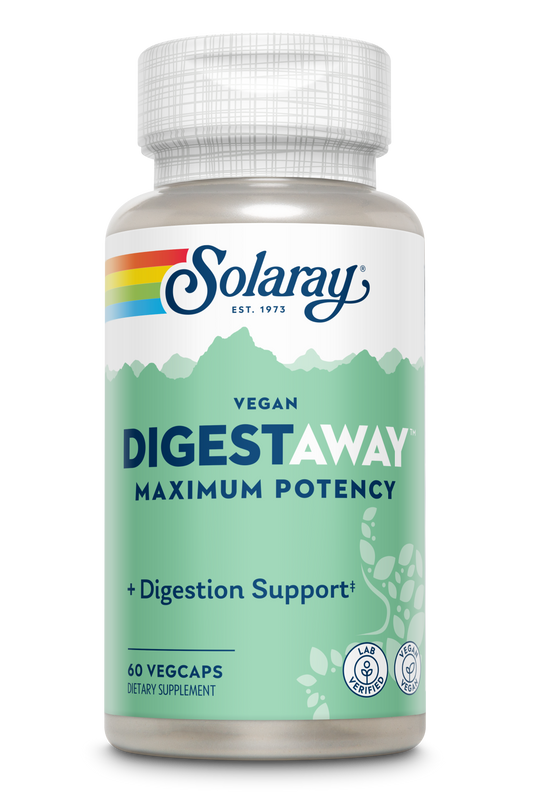 Solaray Super Digestaway Plant Enzymes, Veg Cap (Btl-Plastic) | 60ct