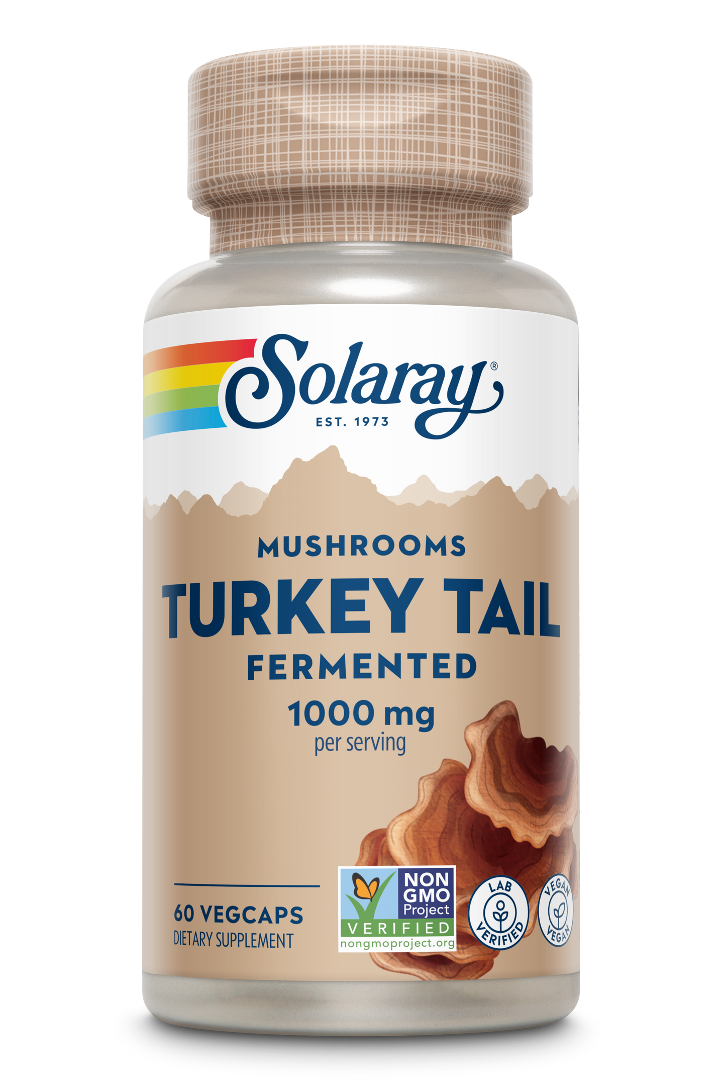 Solaray Fermented Turkey Tail Mushroom 500mg | 60 VegCaps