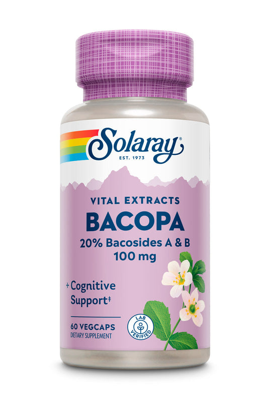 Solaray - Bacopa Ayurvedic Herbs, 100 mg | 60 capsules