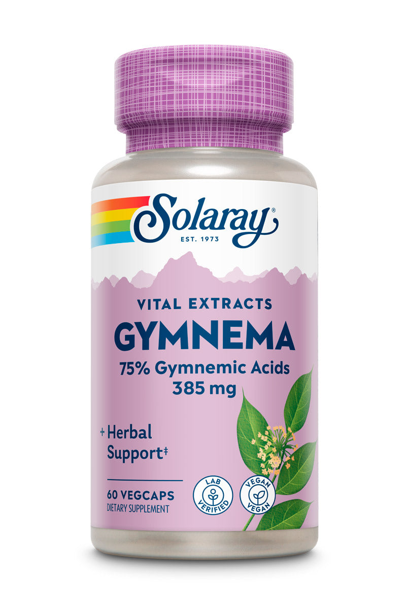 Solaray Guaranteed Potency Gymnema Leaf Extract | Veg Cap | 385mg | 60ct