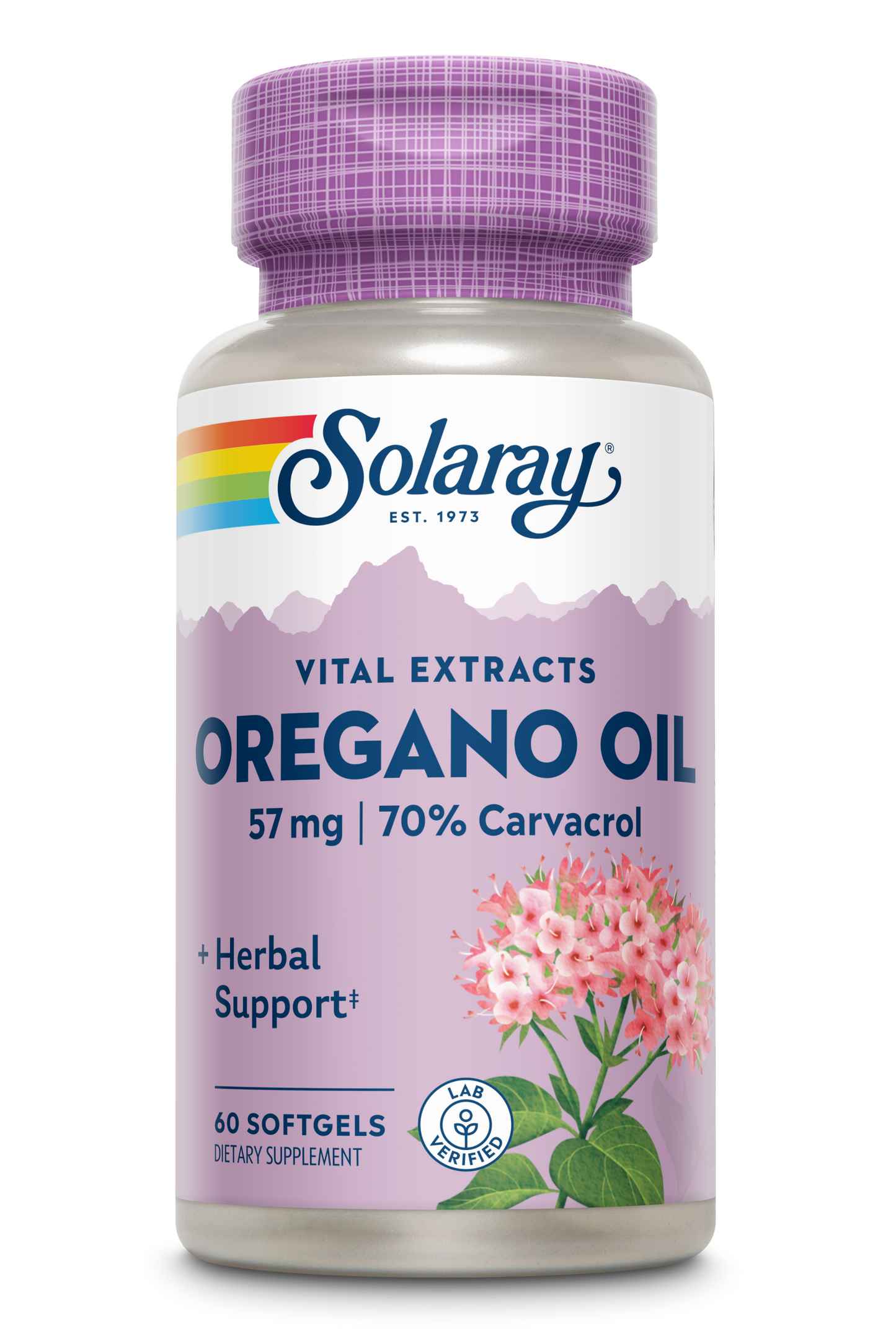 Solaray Oregano Oil 70% Carvacrol Supplement | 60 Count