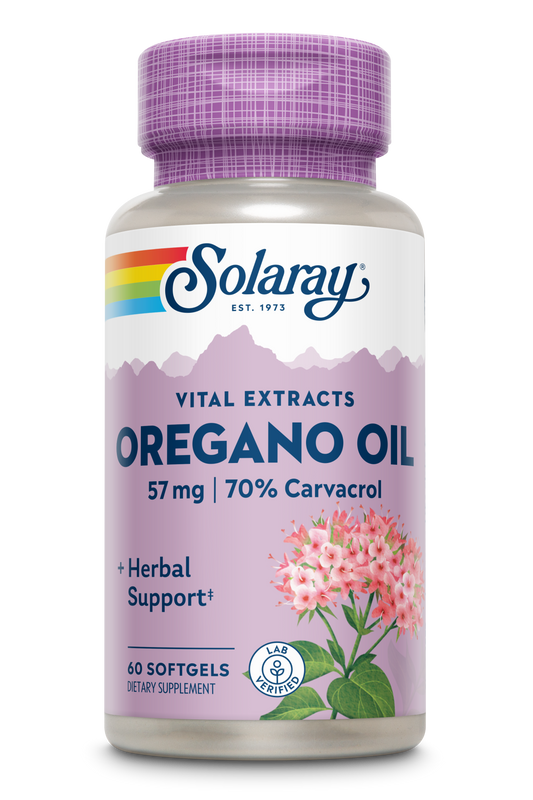 Solaray Oregano Oil 70% Carvacrol Supplement | 60 Count