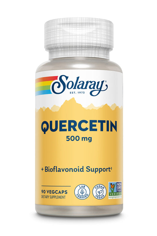 Solaray Quercetin 500mg, Support for Healthy Cells, Heart, Circulatory & Respiratory System, Bioflavonoids, Antioxidants, AMPK Activator 90 Count