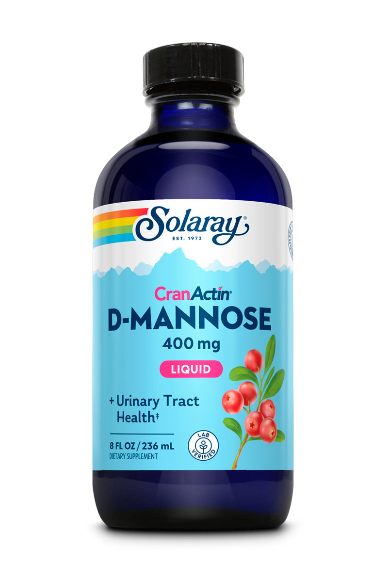 Solaray D-Mannose w/ CranActin Extract, Liquid (Btl-Plastic) | 8oz