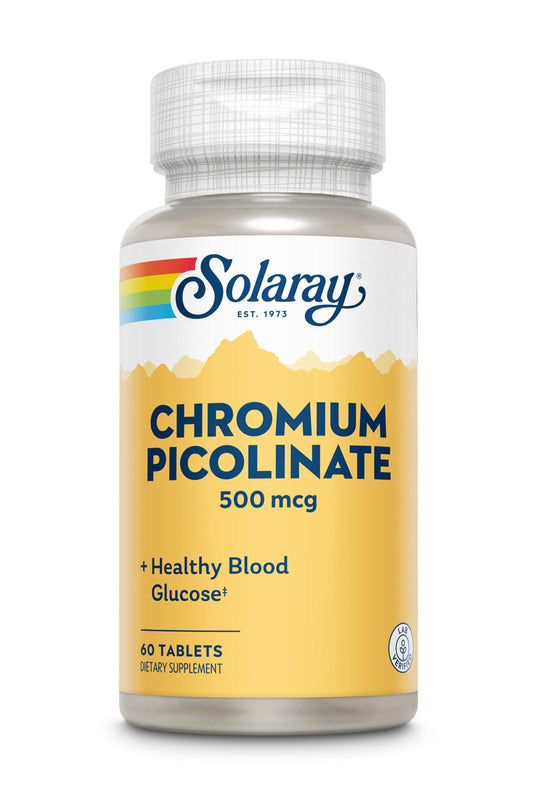 Solaray Chromium Picolinate Tablets, 500 mcg | 60 Count