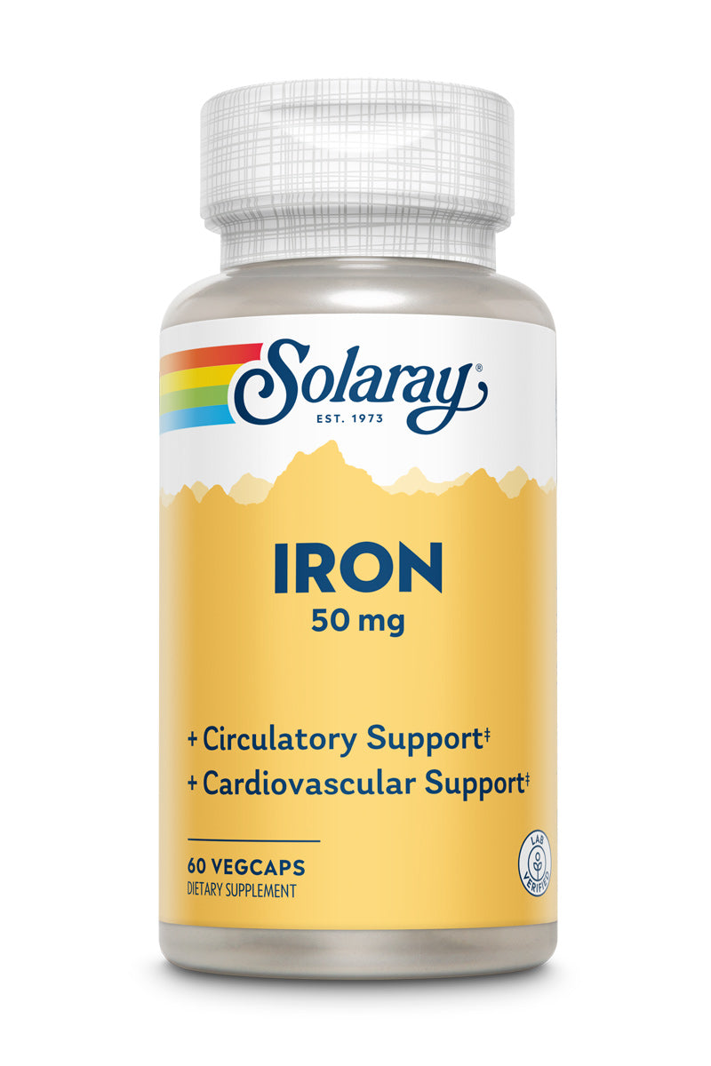 Solaray Iron 50mg | 60 CT