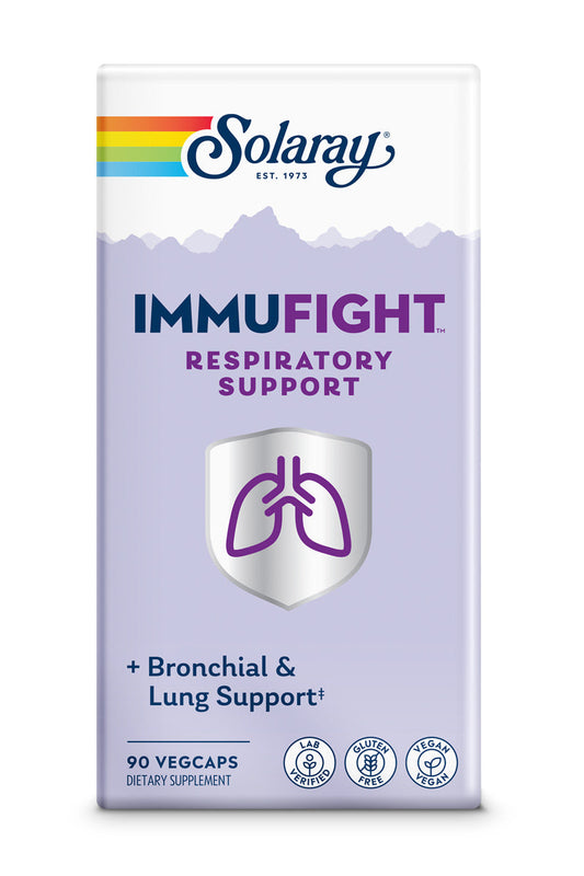 Solaray ImmuFight Respiratory Support | Bronchial & Lung Support | 90 VegCaps