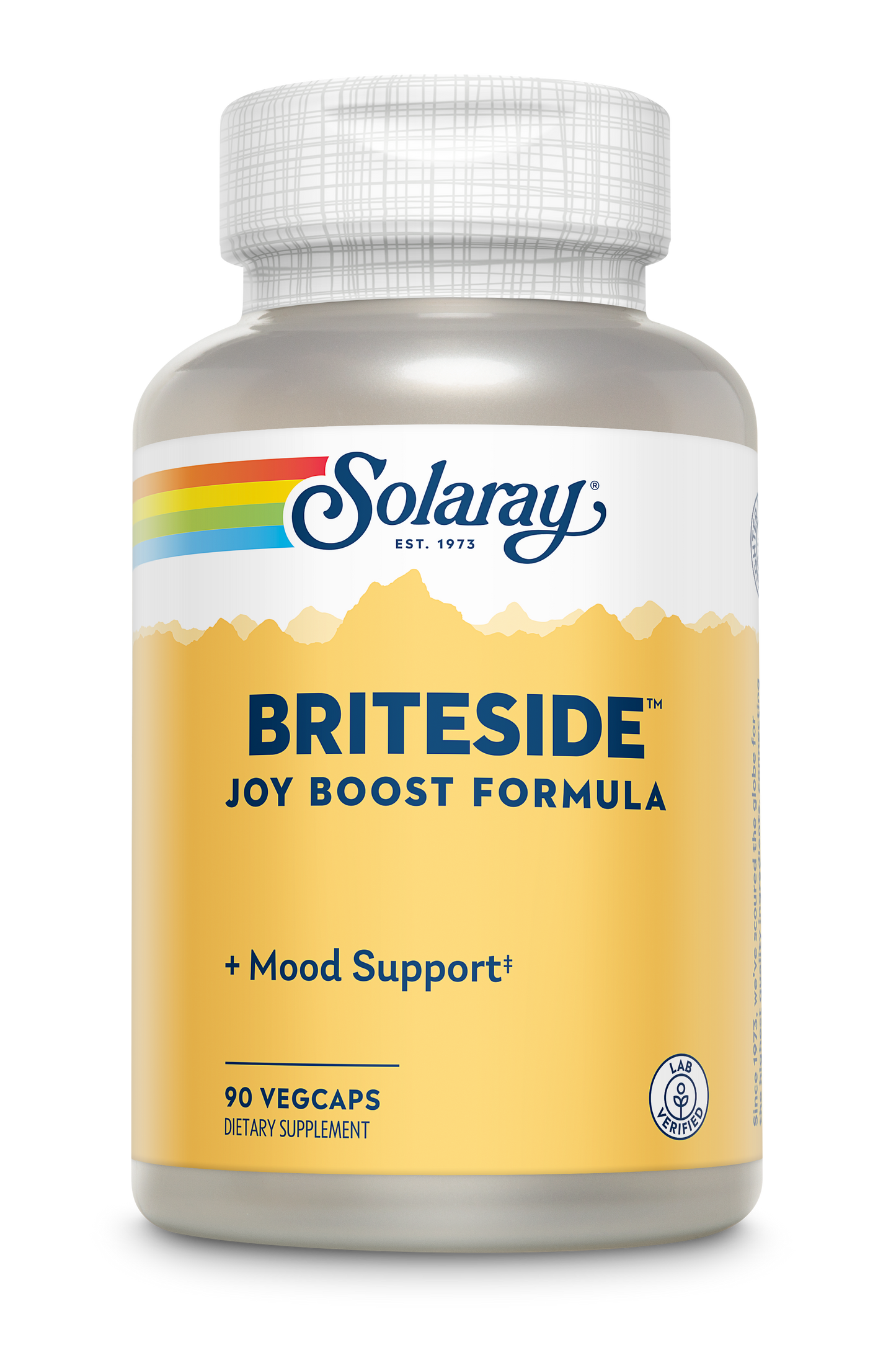 Solaray BriteSide - 90 Vegetarian Capsules - With St. John’s Wort, DL-Phenylalanine (DLPA), L-Dopa, GABA & Lithium