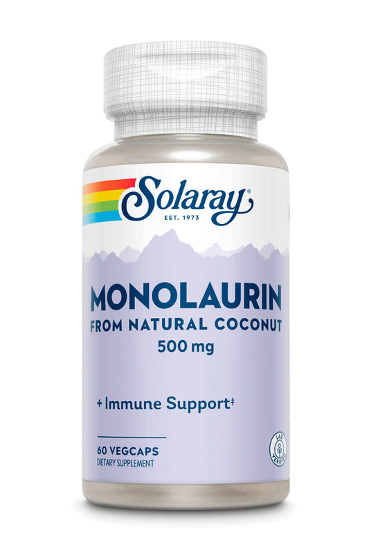 Solaray Monolaurin Supplement, 500 mg, 60 Count