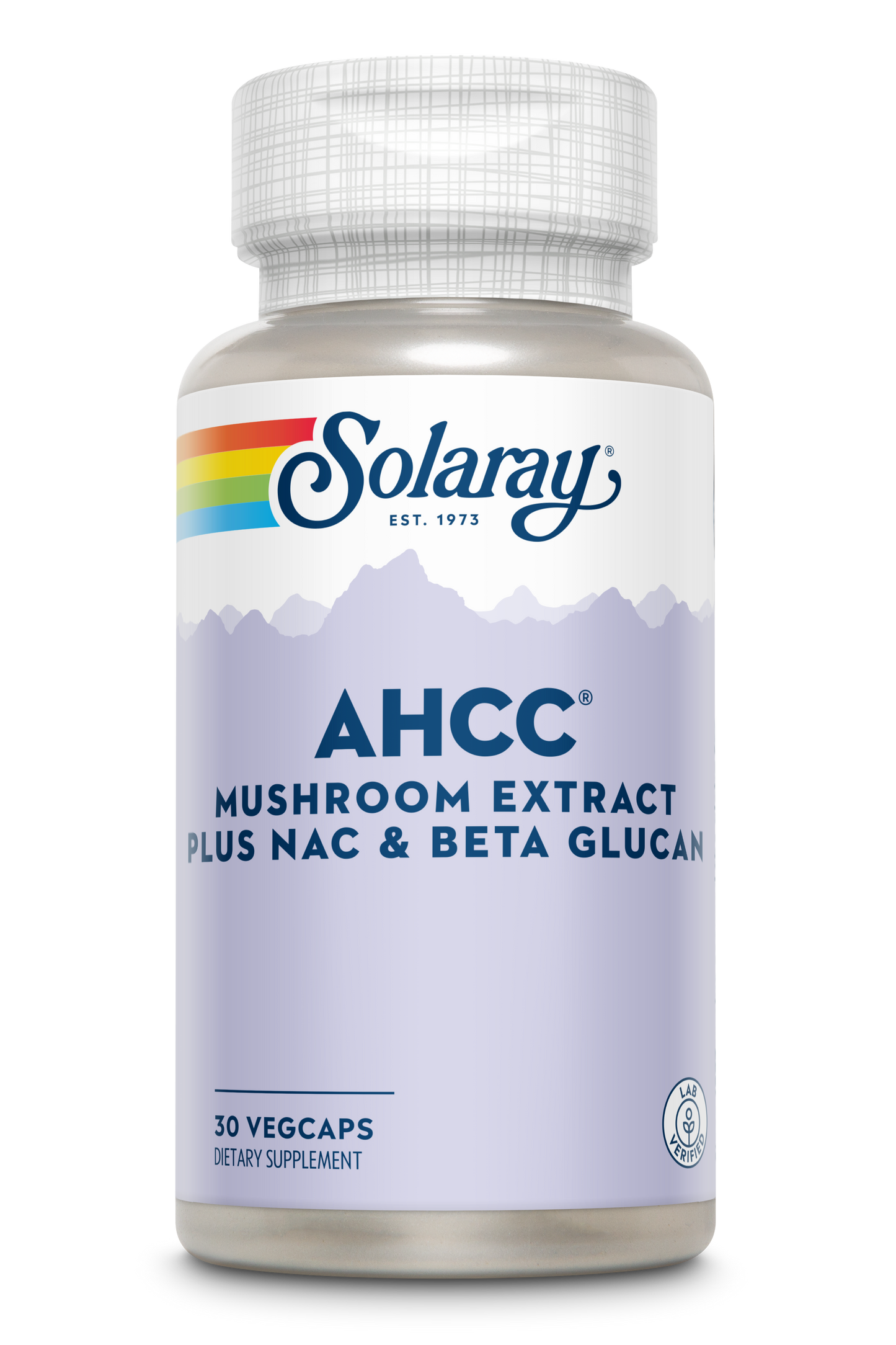 Solaray AHCC + NAC & Beta Glucan, Veg Cap (Btl-Plastic) | 30ct