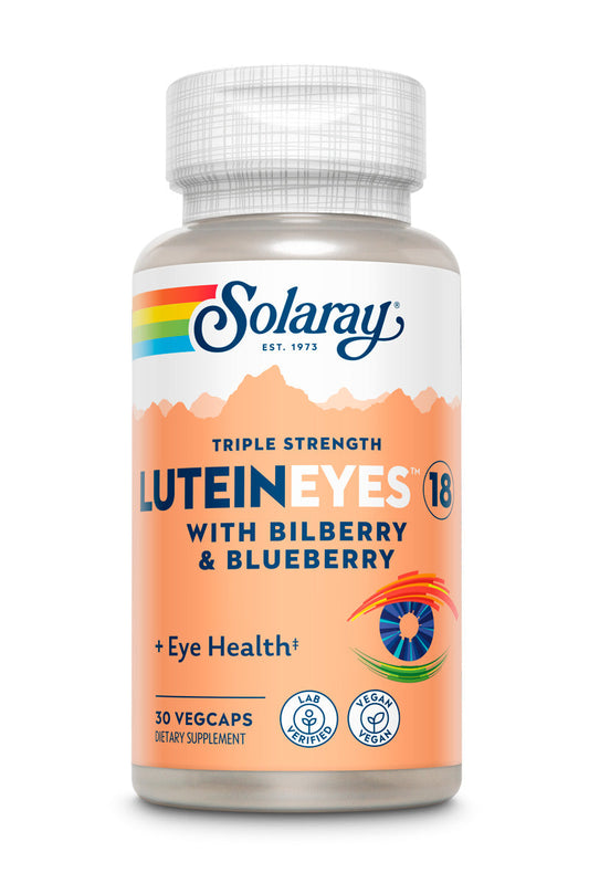 Solaray Triple Strength Lutein Eyes, 18 mg | Eye & Macular Health Support Supplement w/ Naturally Occurring Lutein and Zeaxanthin | Non-GMO (60 CT) (30 CT)
