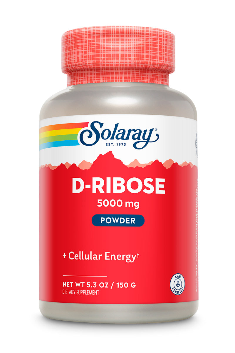 Solaray D-Ribose Powder 5000 mg | Healthy Cardiac and Cellular Energy (ATP) Production Support | 30 Servings | 150 grams