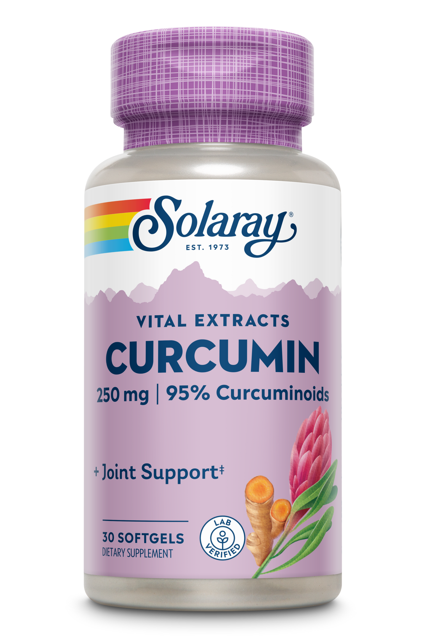 Solaray Super Bio Curcumin 250mg | Turmeric Root Extract, 95% Curcuminoids | Healthy Joint Support & More | 30 Softgels