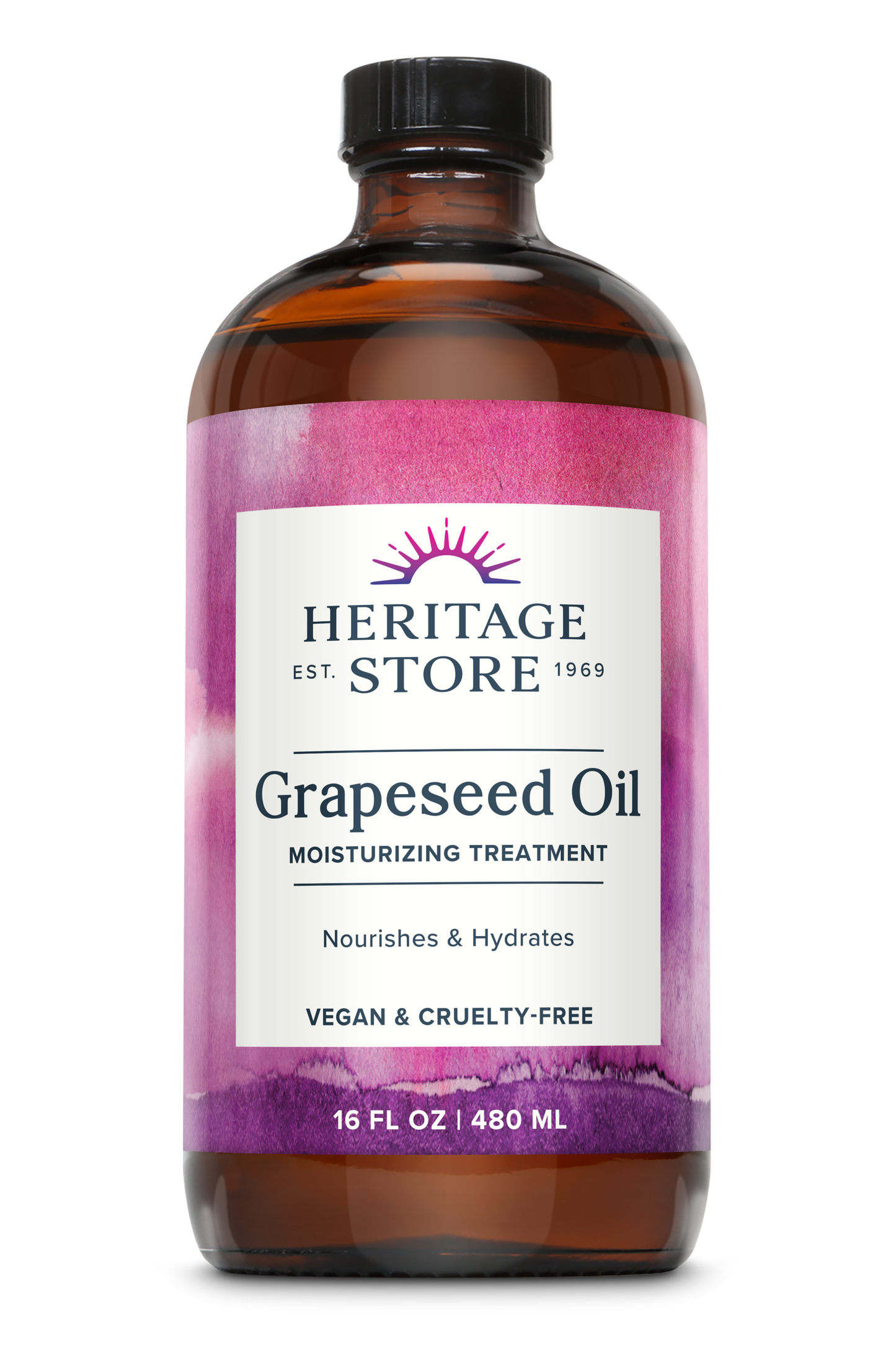 Heritage Store Grapeseed Oil | Unscented | 16oz