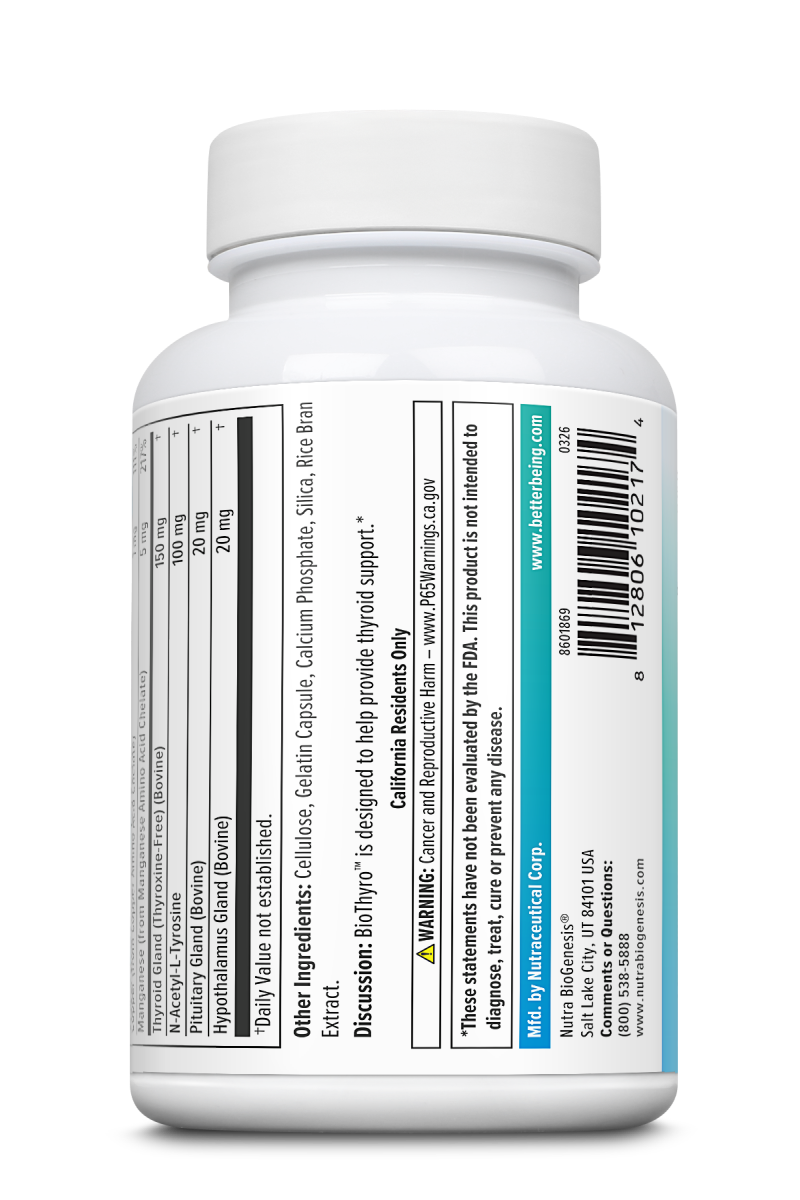 BioThyro : 10217: Cap, (Btl-Plastic) 60ct