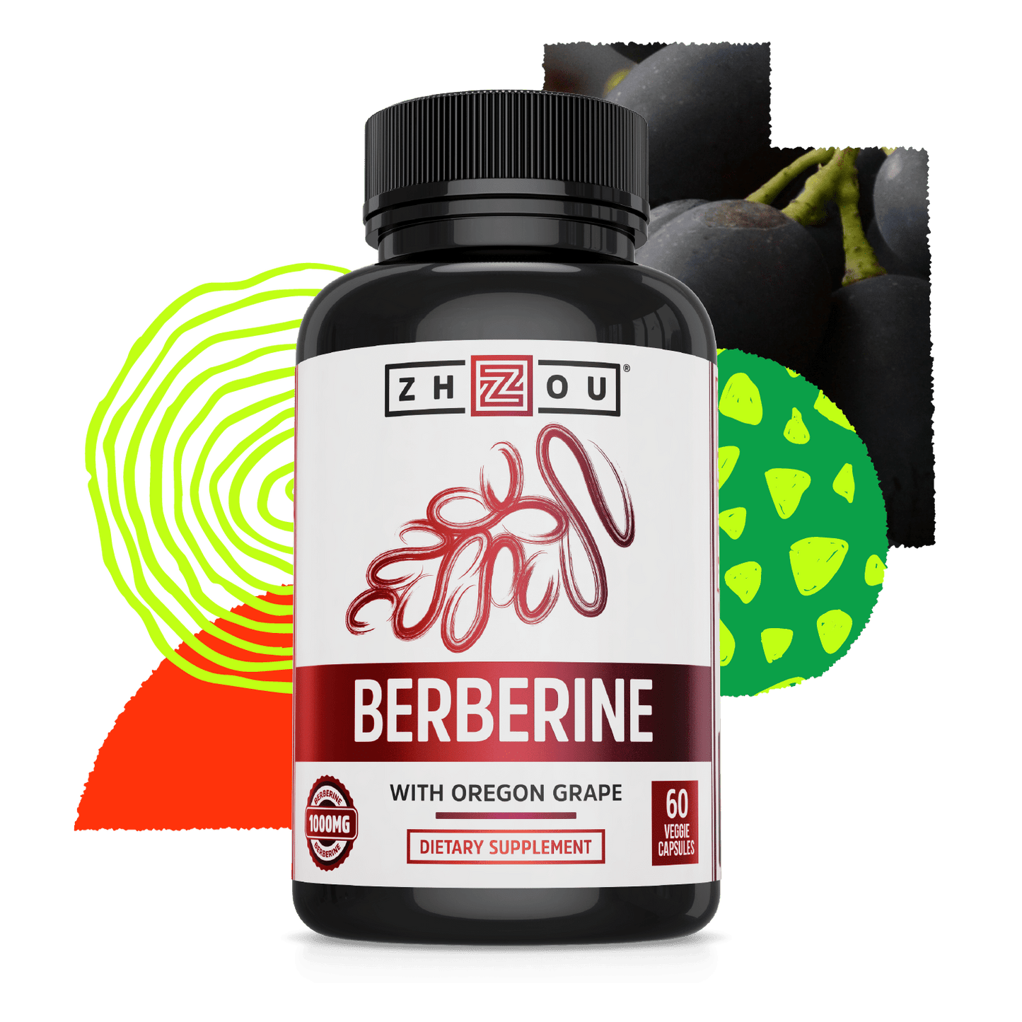 Zhou Nutrition Berberine with Oregon Grape