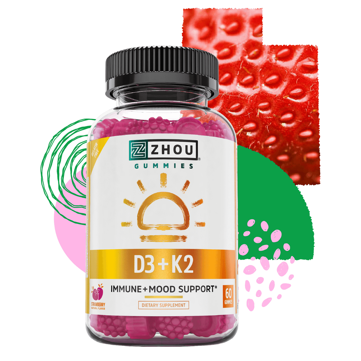 Zhou Nutrition D3 + K2 Gummies