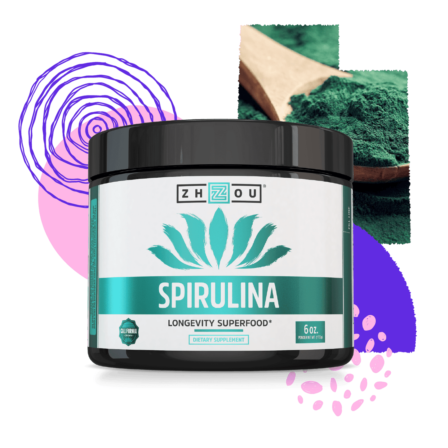 Zhou Nutrition Spirulina Powder