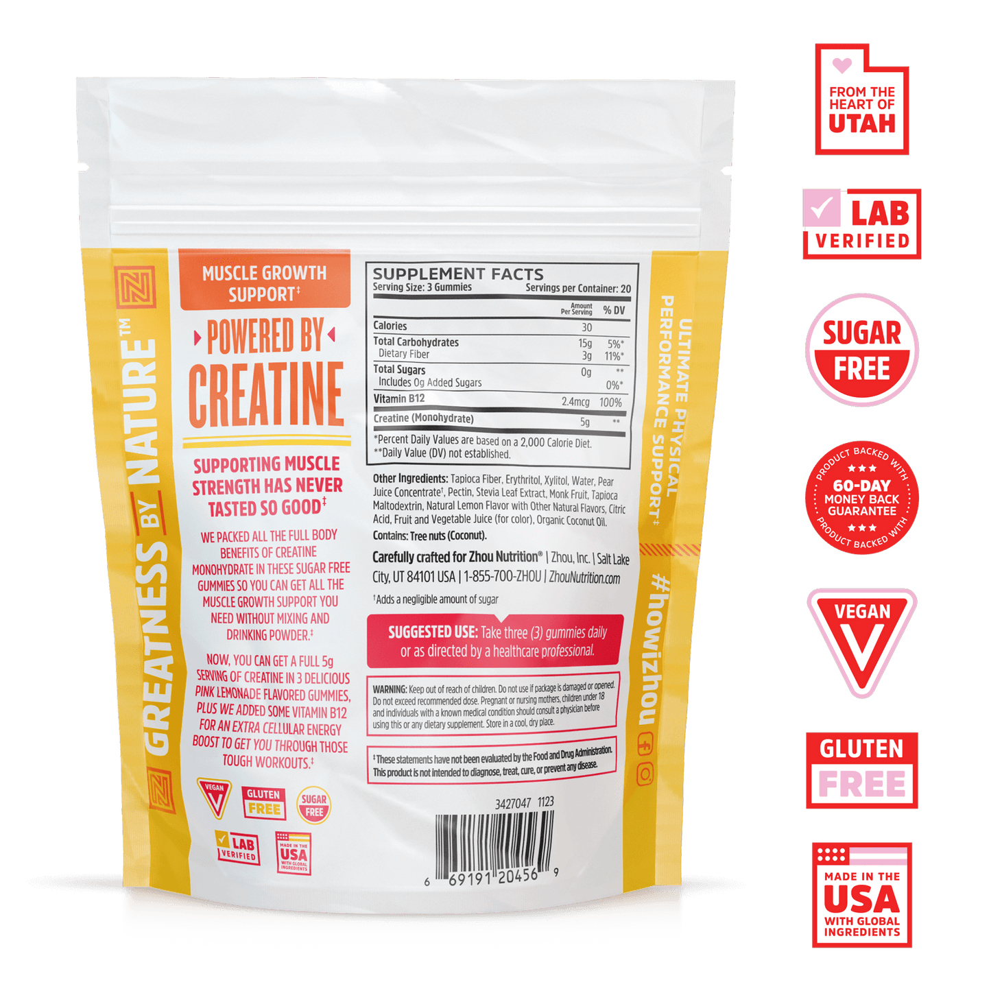 Zhou Nutrition Creatine Gummies