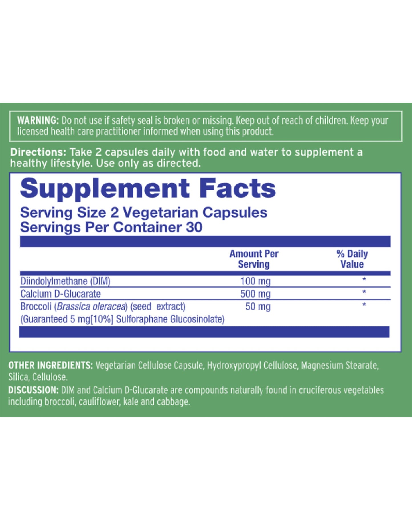 DIM Formula with Calcium D-Glucarate