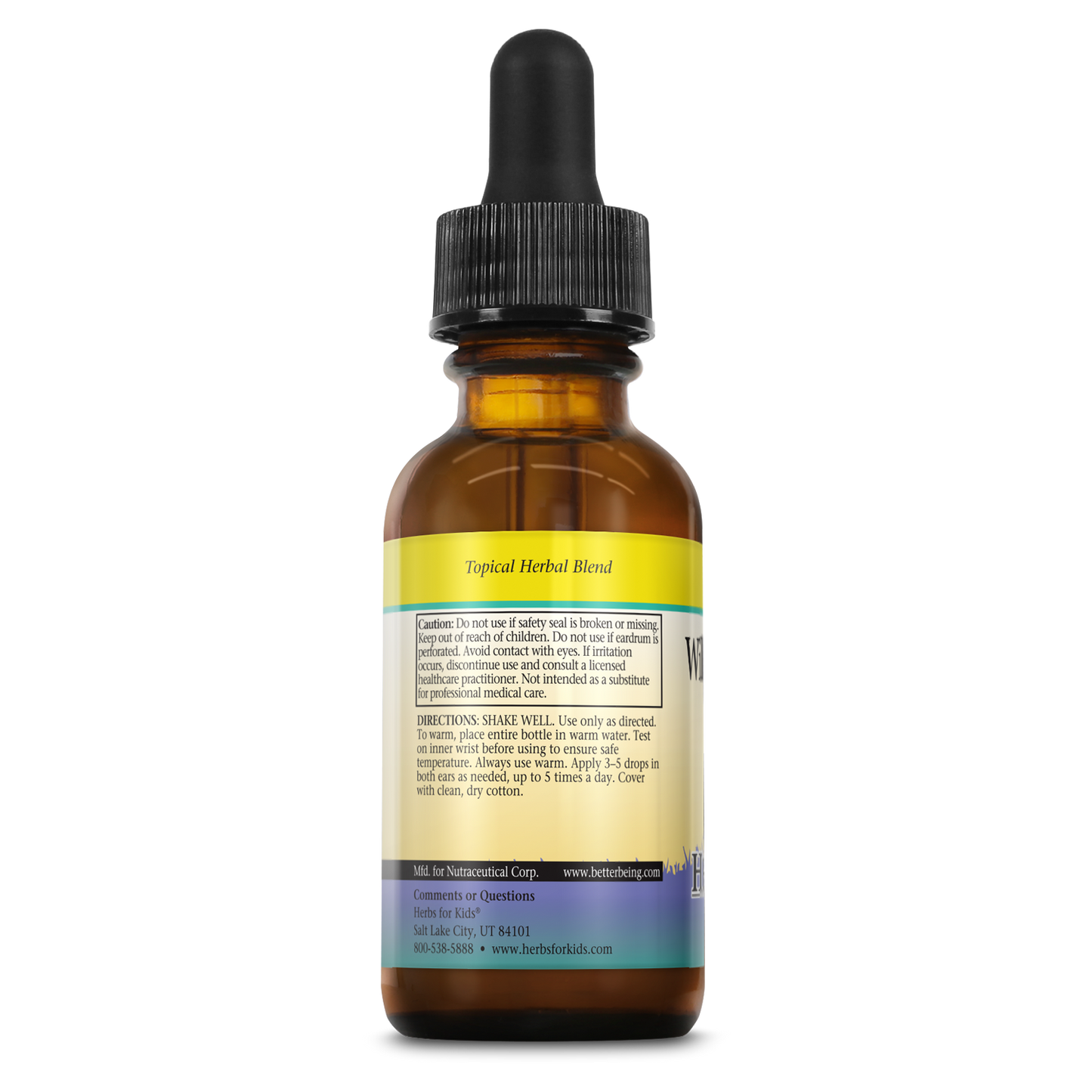 Herbs for Kids Willow/Garlic Ear Oil, Unscented (Btl-Glass) | 1oz