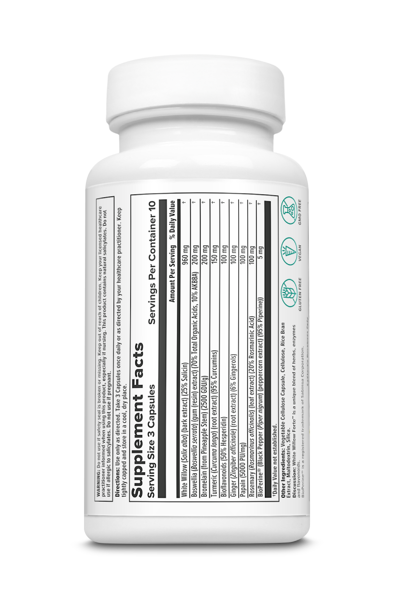 White Willow Forte : 10253: Vcp, (Btl-Plastic) 30ct