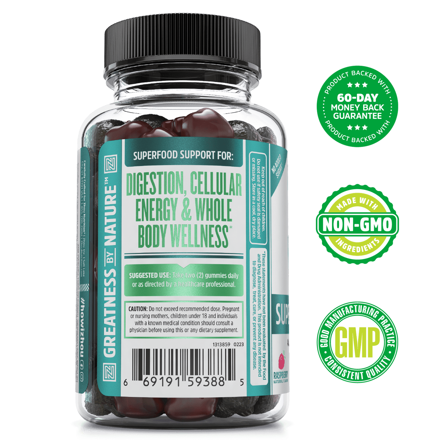 Zhou Nutrition Supergreens Max Gummies