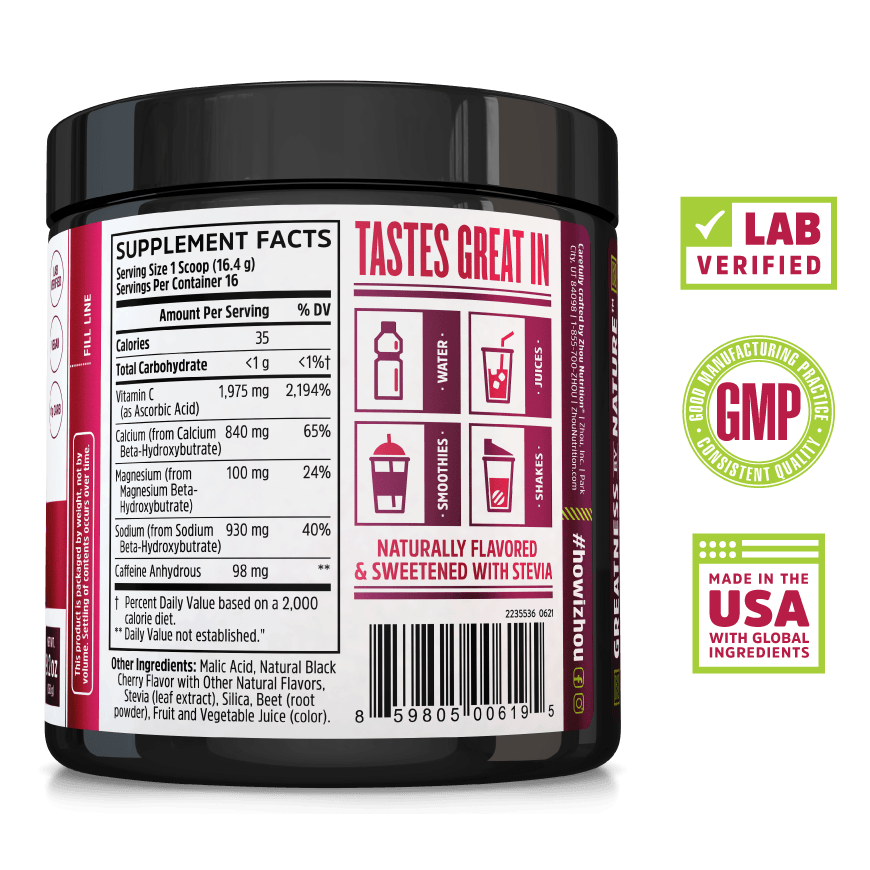 Zhou Nutrition Keto Drive - REVVED Black Cherry