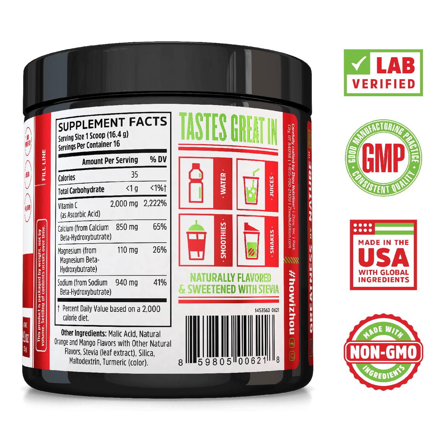 Zhou Nutrition Keto Drive - Orange Mango