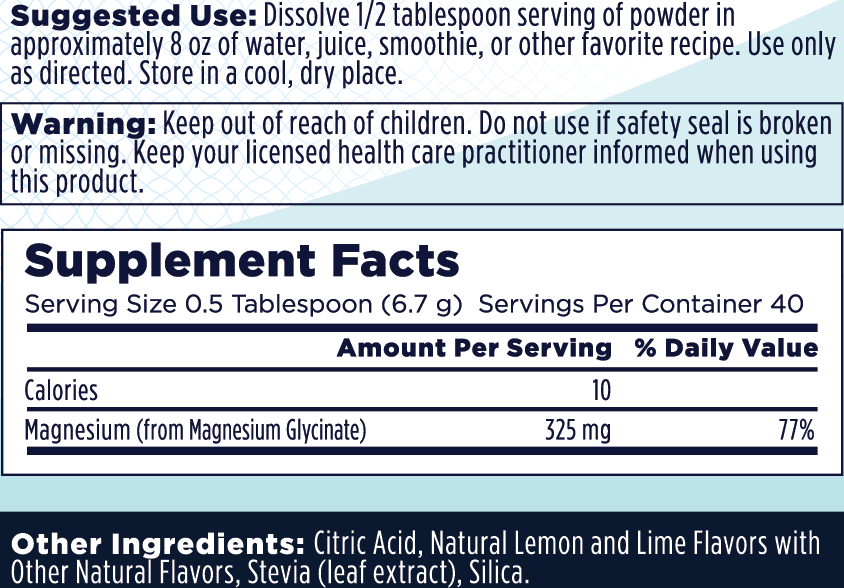 Calming Magnesium Powder - Lemon Lime