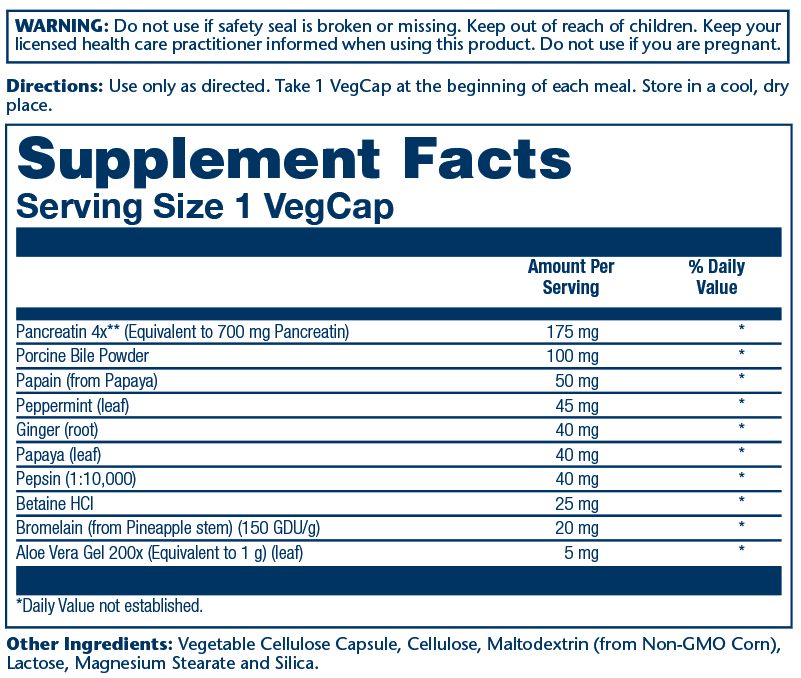 Solaray Super Digestaway Digestive Enzymes - Pancreatin, Papain, Ginger, Pepsin, Betaine HCl, Aloe Vera, and More - Digestion & Nutrient Absorption Support - Lab Verified