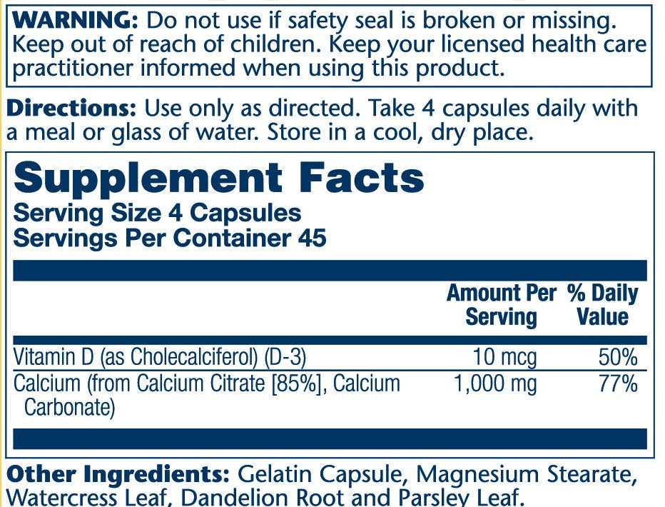 Calcium Citrate With Vitamin D-3 1000mg