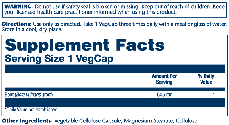 Beet Root 605mg