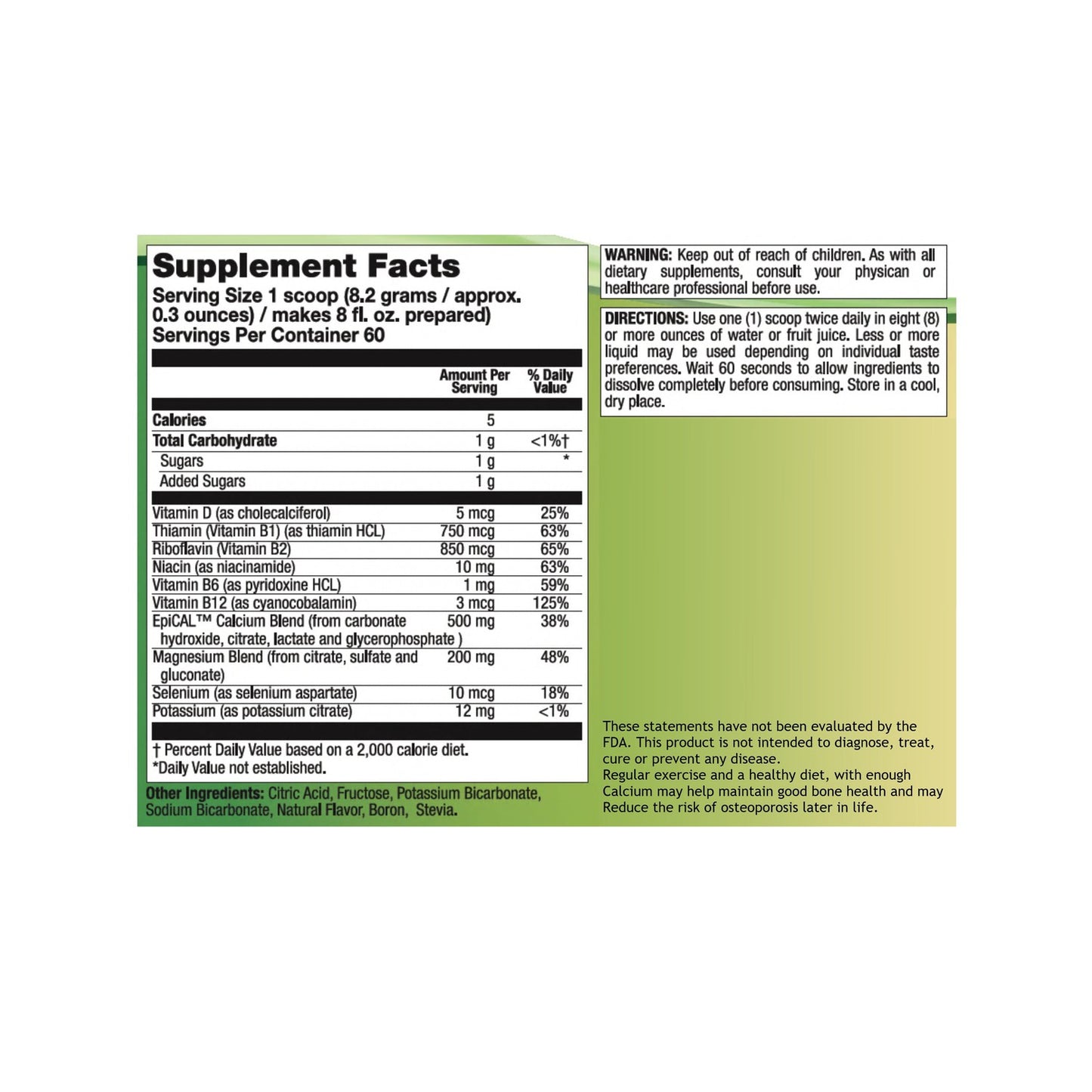 Cal-Mag Fizz : 13221: Pwd, Lemon Lime (Can) 17.4oz