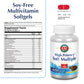 KAL High Potency Soft Multiple ActivGels | Soft Gel Multivitamins for Men & Women | Rice Bran Oil Base | No Soy | Easy to Swallow (30 Serv, 60 CT)