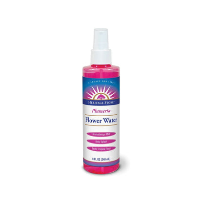 HERITAGE STORE Plumeria Flower Water w/Atomizer, Spray, Plumeria (Btl-Plastic) | 8oz