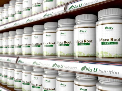 Maca Root Capsules 2500mg 180 Capsules 6 Month's Supply by Nu U Nutrition