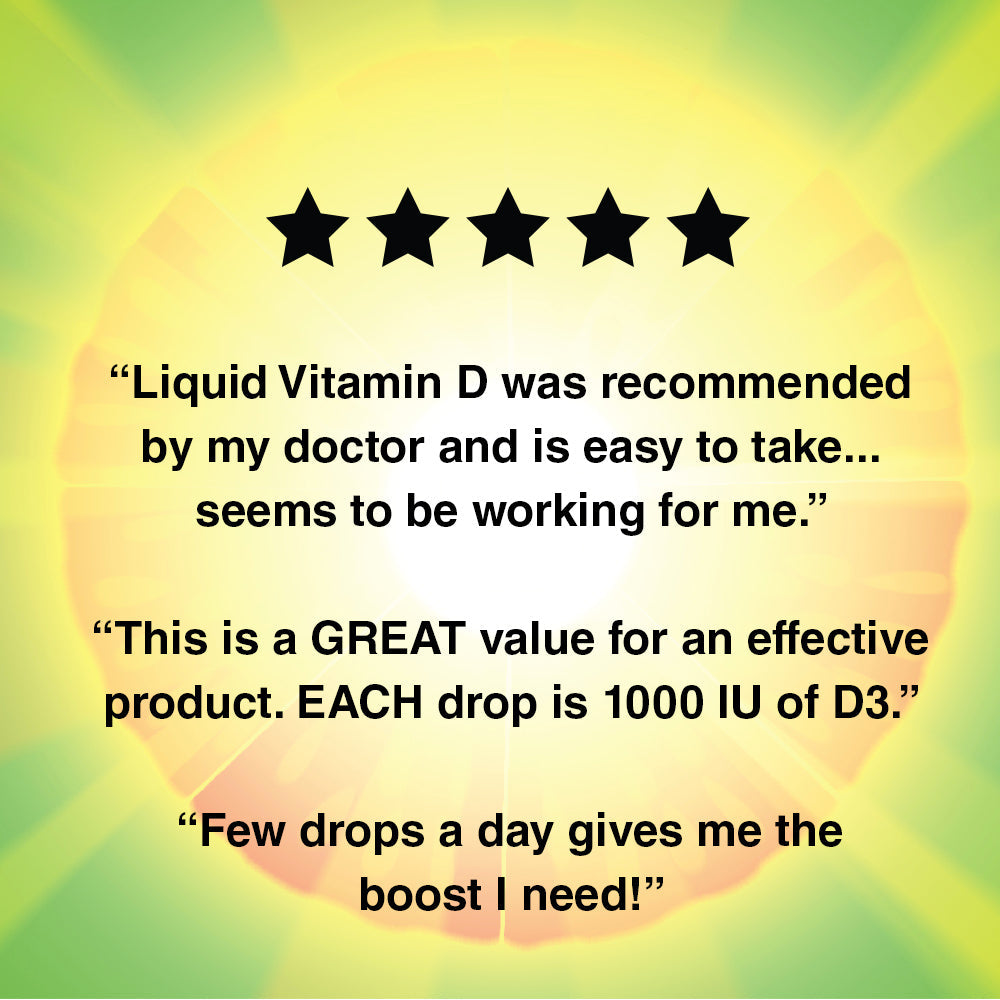 Natures Life Drop of Sunshine Vitamin D-3 Drops in Organic Extra Virgin Olive Oil & Coconut Oil 5000IU | Supports