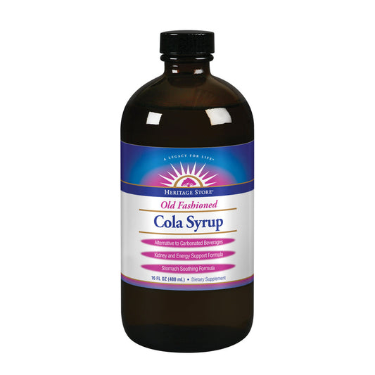 Heritage Store Cola Syrup | Soothing Formula Helps Support Healthy Digestion With Pure Kola Nut | Natural Flavors | No High Fructose Corn Syrup | 16oz