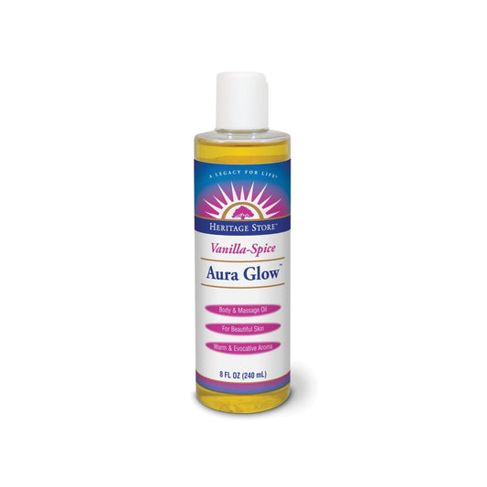 HERITAGE STORE Aura Glow, Oil, Vanilla Spice (Btl-Plastic) | 8oz