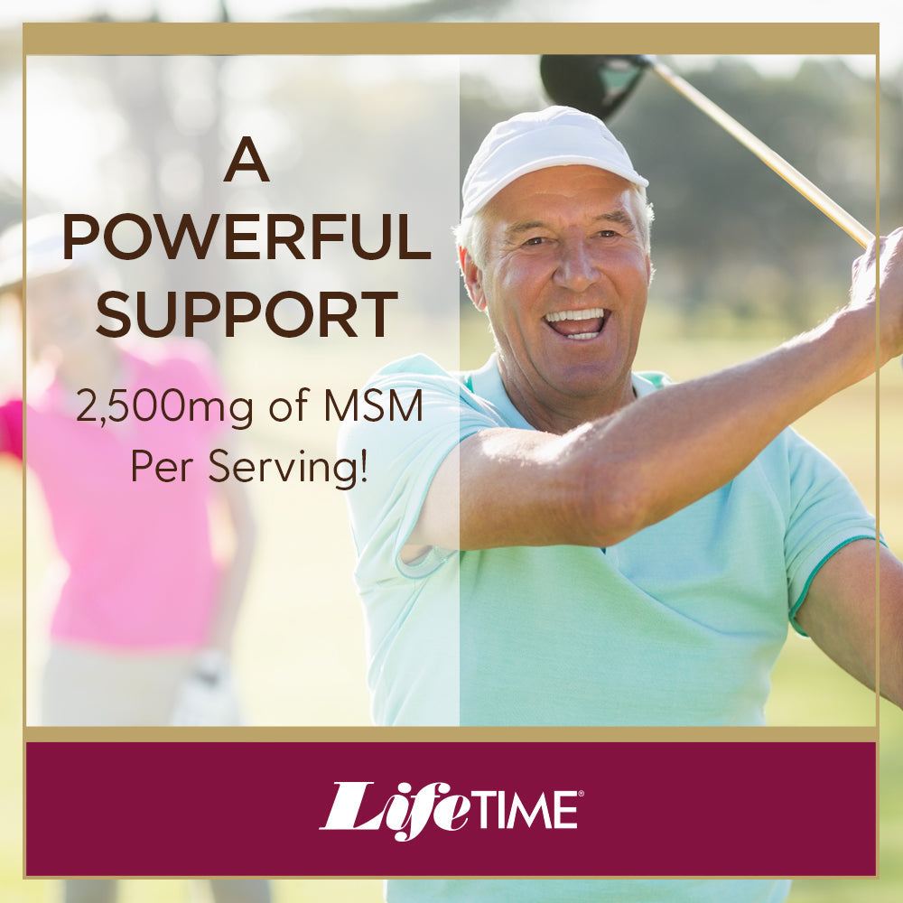 Lifetime 100% Pure MSM (Methylsulfonylmethane) Powder | Supports Healthy Joints | Fortifies Immune Support | Premium Quality | 2500 mg Per Serving | 16 oz, 180 Servings