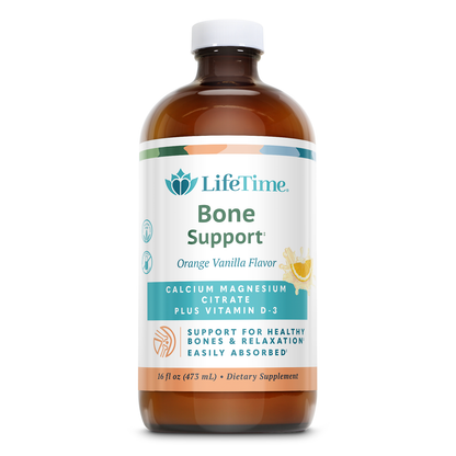 Lifetime Bone Support, Calcium Citrate, Magnesium Citrate and Vitamin D-3, Relaxation, Bone and Muscle Support Formula, Easy Absorption, Made Without Dairy and Gluten Free