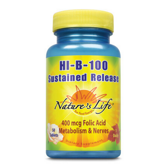 Nature's Life Hi-B-100 B-Complex | 50 ct 100 mg