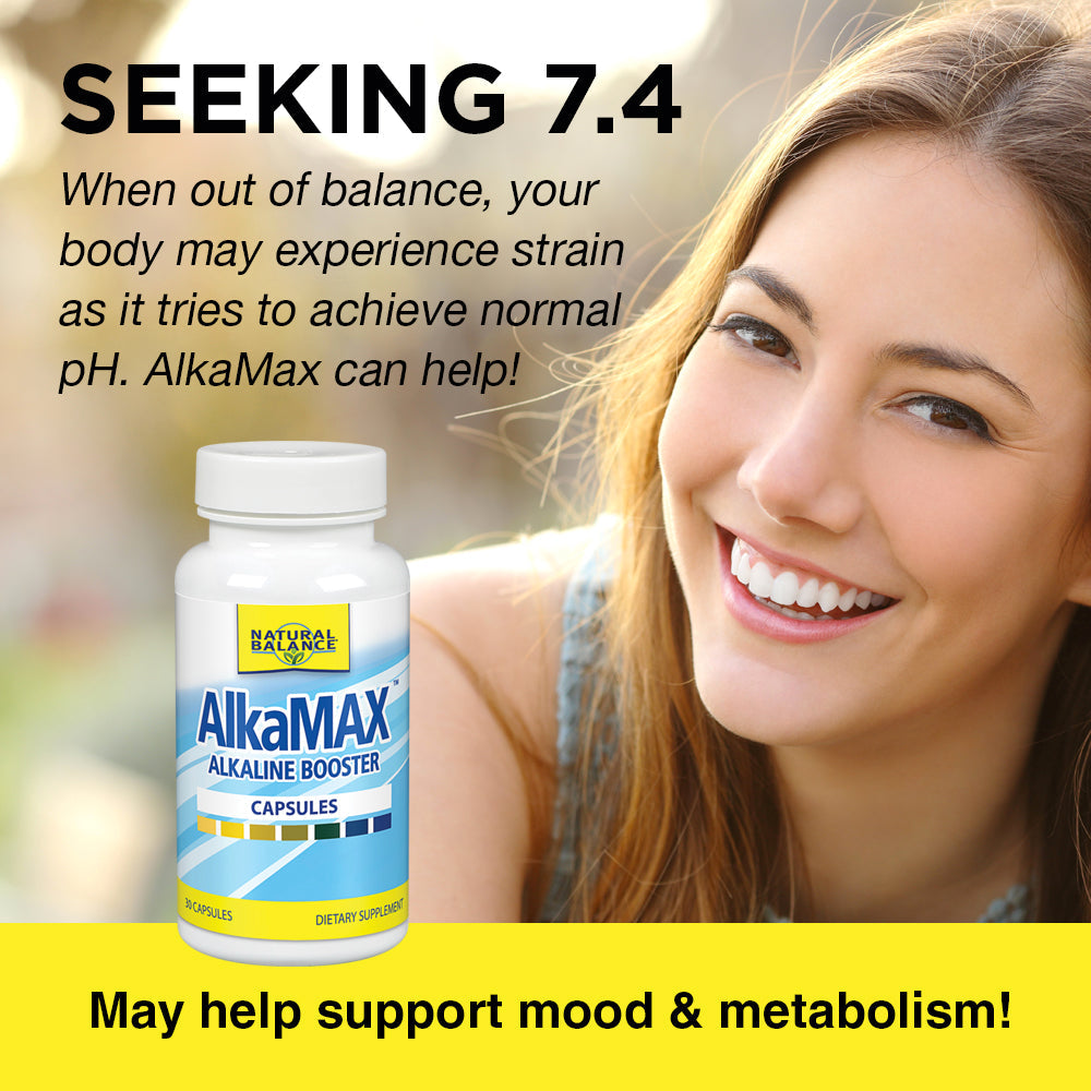 Natural Balance AlkaMax Capsules | pH Booster w/ Calcium, Magnesium & Potassium | Formulated to Help Neutralize Acidity | 30 CT